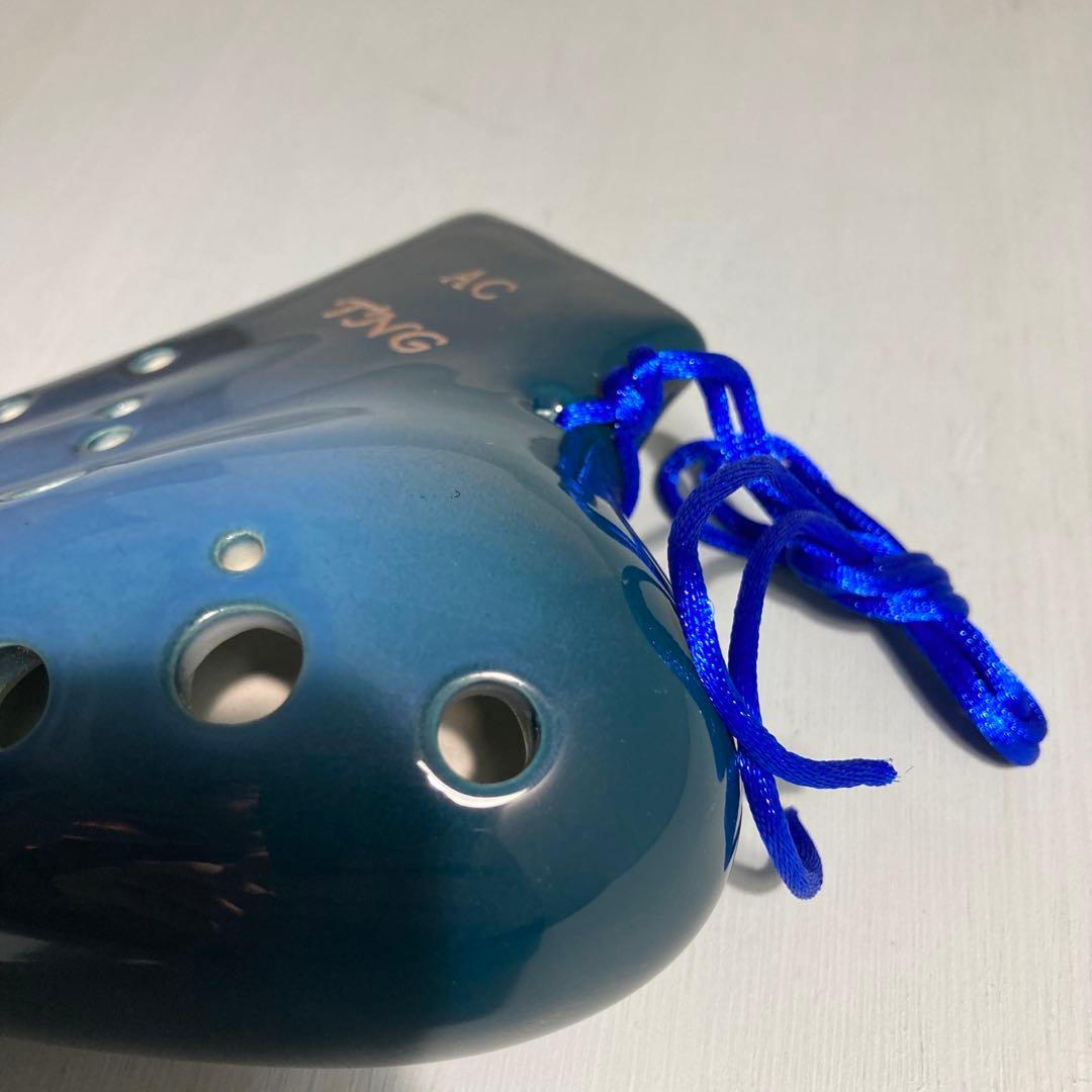 【新品未使用】TNGオカリナ トリプル アルト C管 グラデーションブルー 青