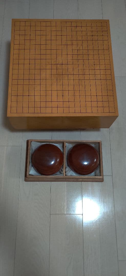 本榧碁盤 碁石