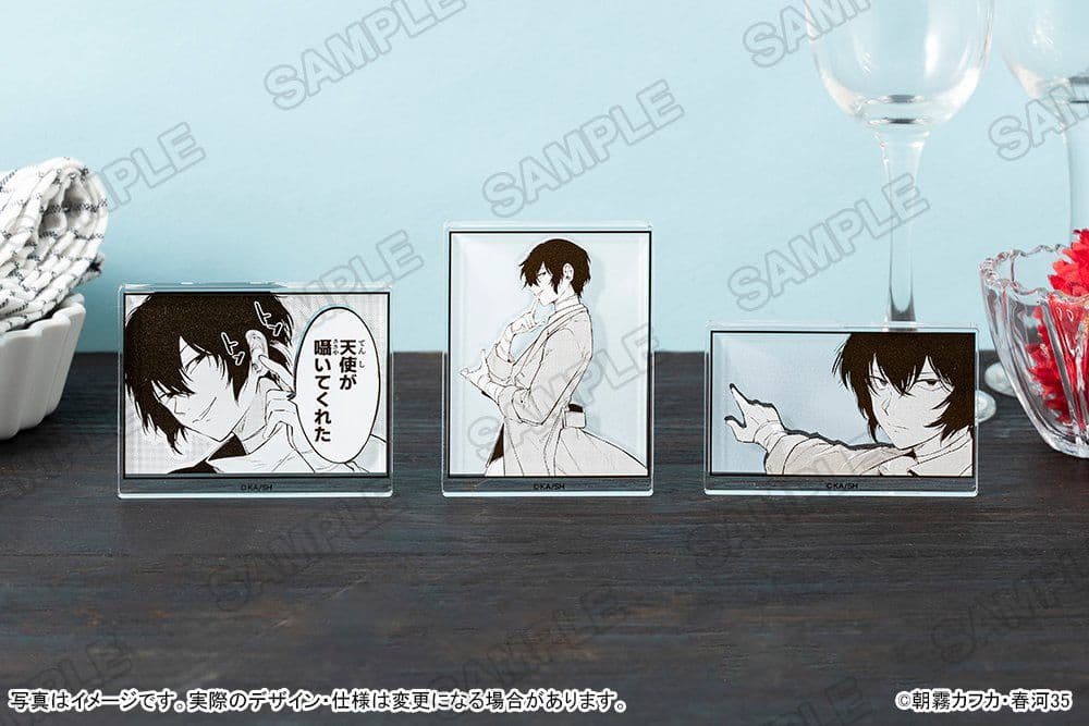 [未開封品]文豪ストレイドッグス 太宰治 コマプレートスタンド セット
