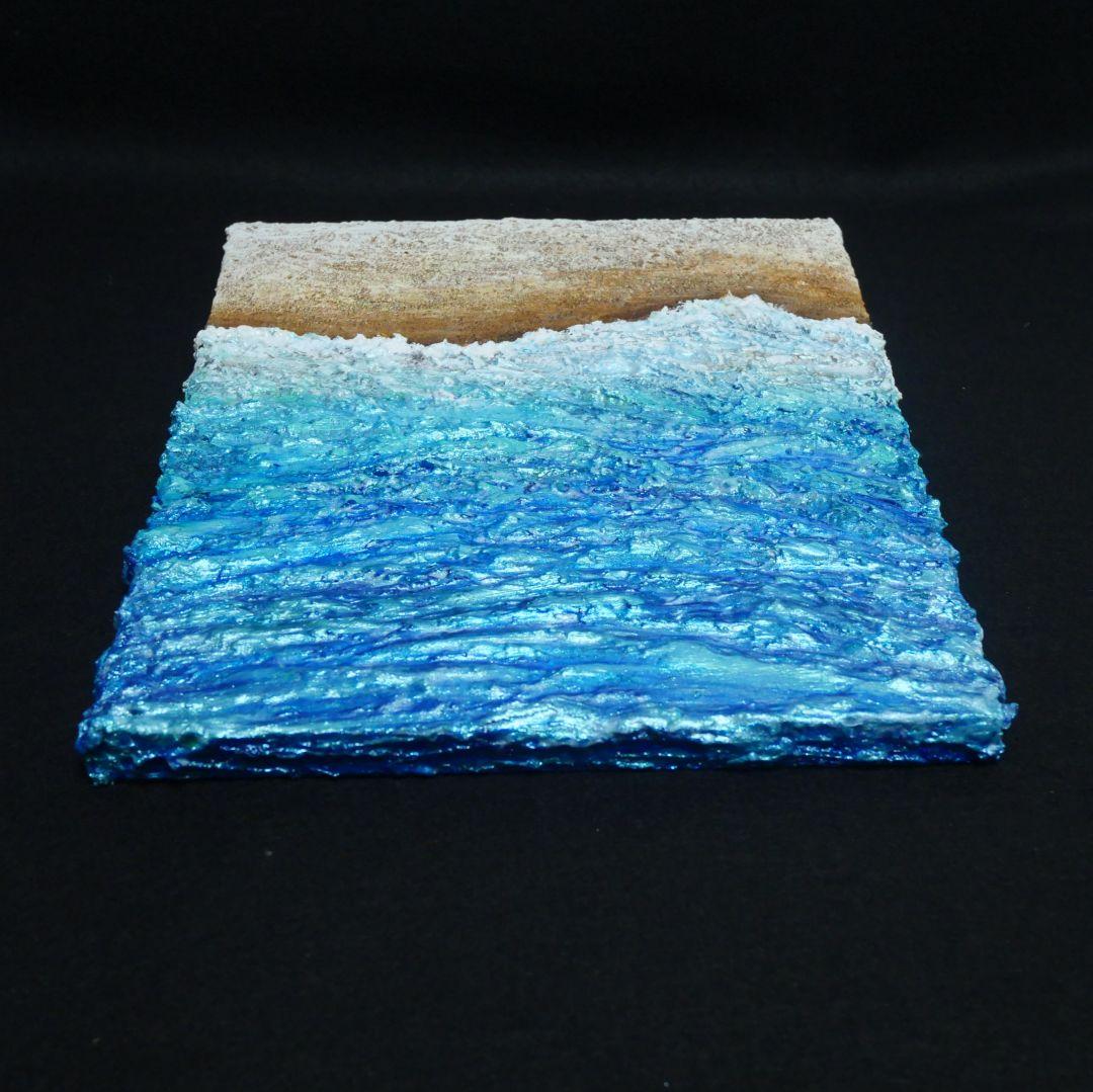 油絵 油彩 油彩画 絵 絵画 【海の砂浜】