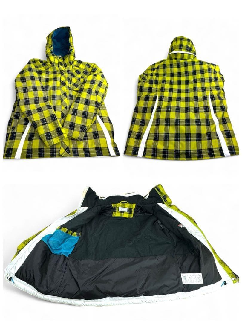 美品 フェニックス スキーウェア 上下セット イエローチェック XS（0サイズ）