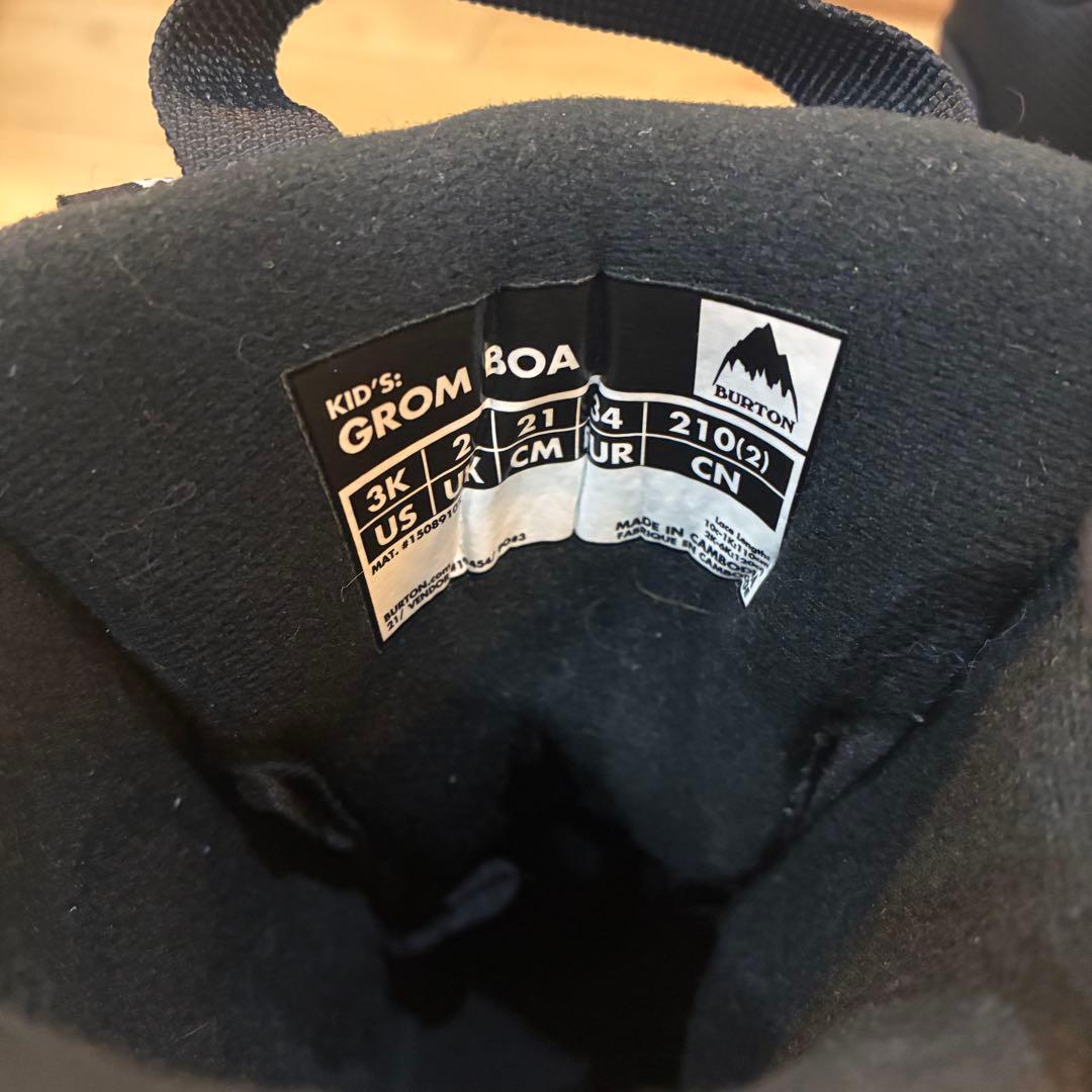 BURTON バートン スノーボード ブーツ 21cm BOA GROM
