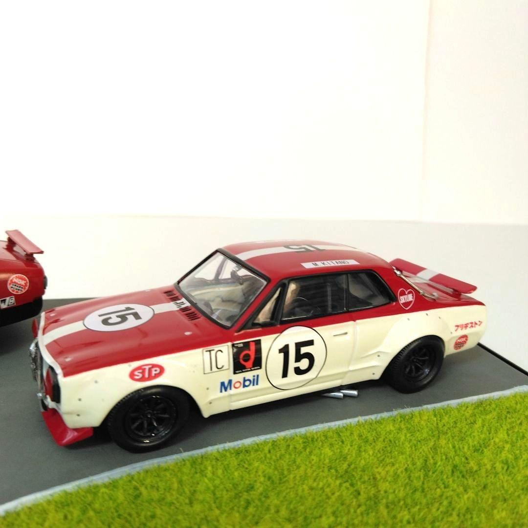 京商　サバンナ RXー3　 スカイラインGTーR ミニカーセット 1/43