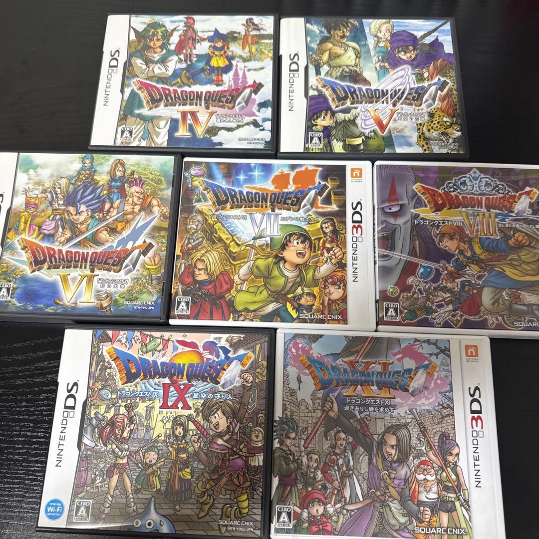 【DS 3DS】ドラゴンクエスト　4 5 6 7 8 9 11ソフト攻略本セット