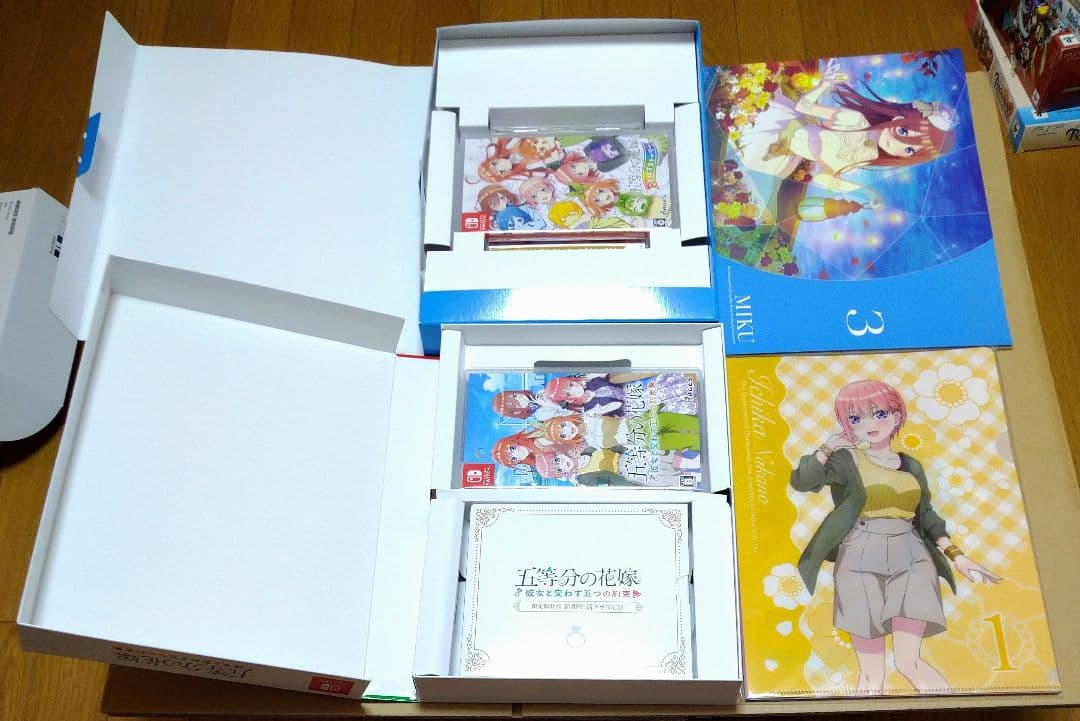 【限定版、各種付属品完品、状態良好品】五等分の花嫁 Switch 4点セット