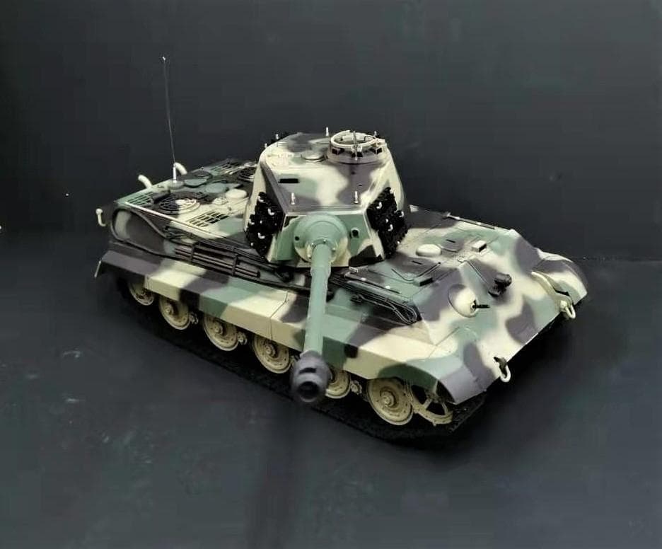 1/16戦車ラジコン　独キングタイガー　ヘンロン基盤7.0　3888A-1
