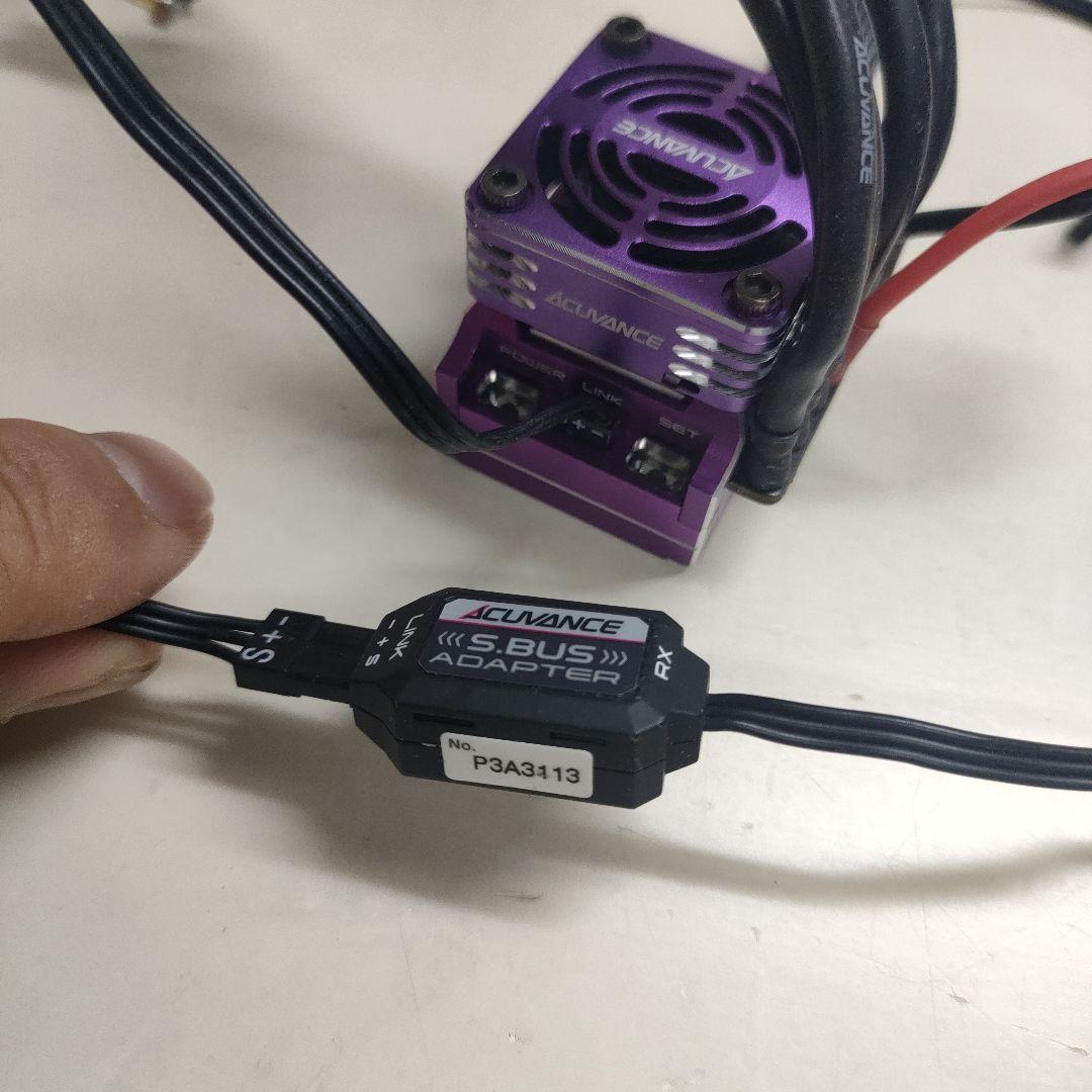 アキュヴァンス ジャービスXX ESC レイストーム、S.BUSアダプター付き
