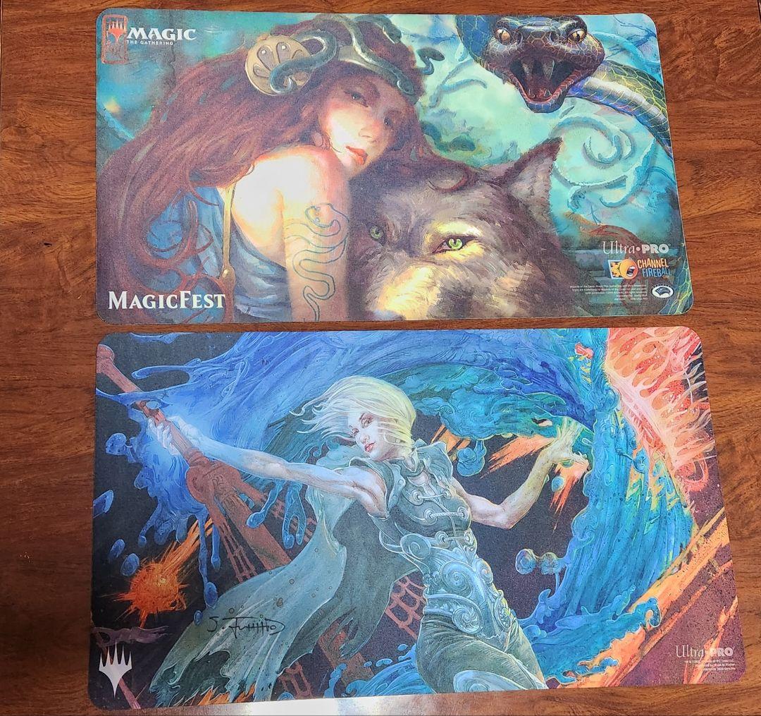 MTGプレイマットアソート(30点)+おまけサプライ(デッキケース・スリーブ等)
