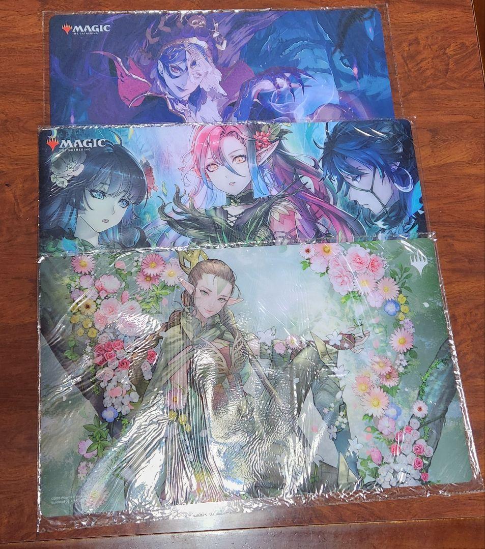MTGプレイマットアソート(30点)+おまけサプライ(デッキケース・スリーブ等)