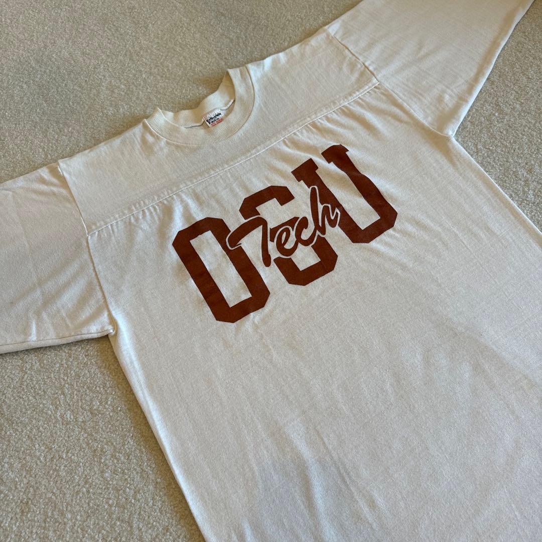 collegiate pacific 七分袖 フットボールTシャツ ヴィンテージ