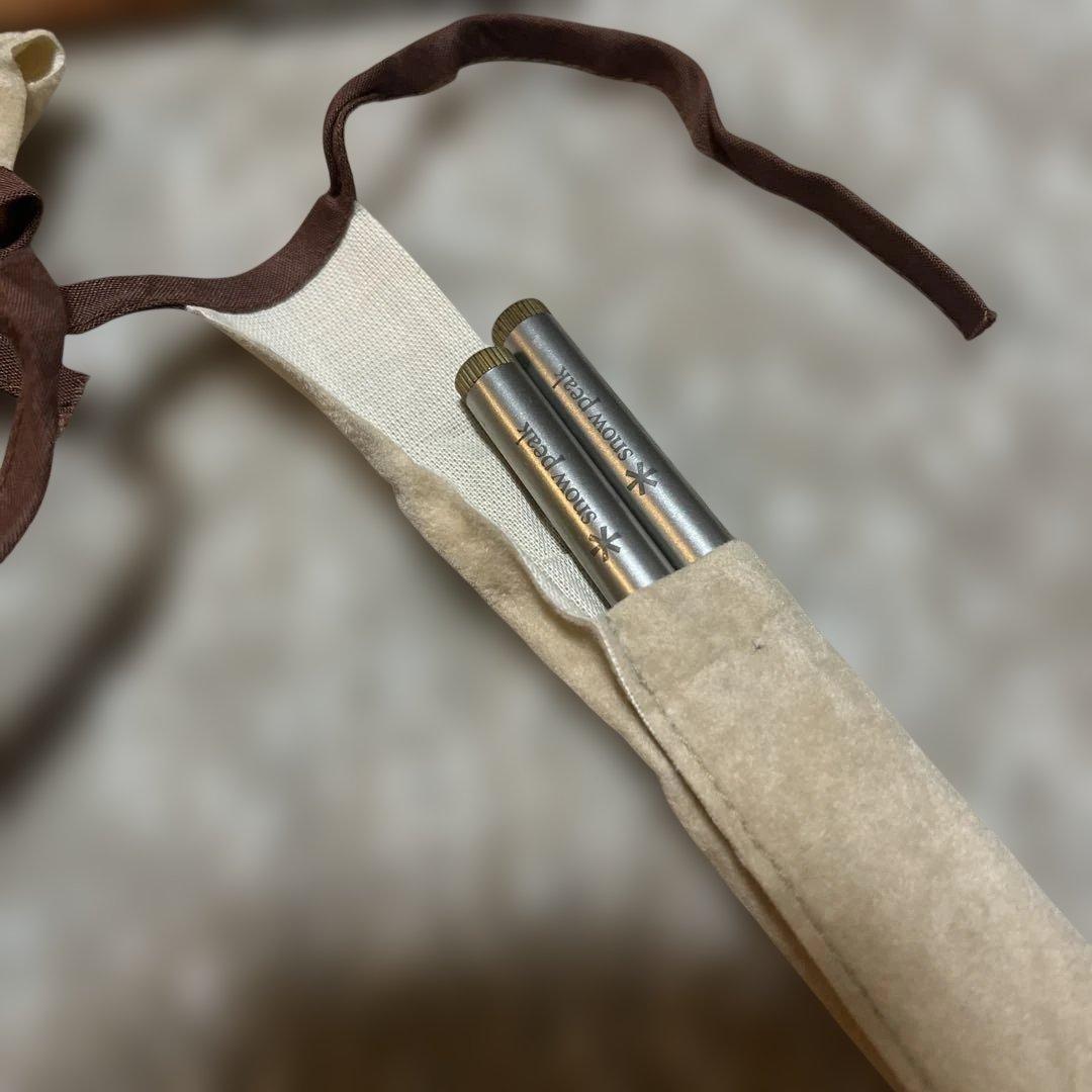  peak スノーピーク 廃盤品 和武器 円筒型 箸　2膳まとめ売り！