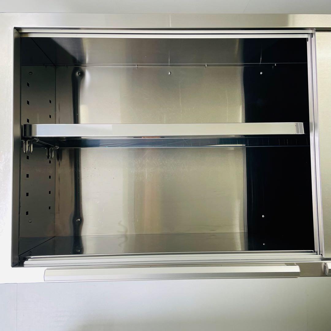 ❶タニコー 業務用 ステンレス 吊戸棚 引戸 150×60×35