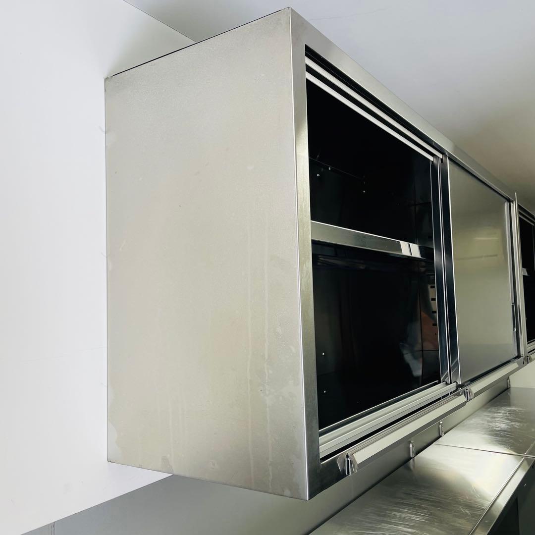 ❶タニコー 業務用 ステンレス 吊戸棚 引戸 150×60×35