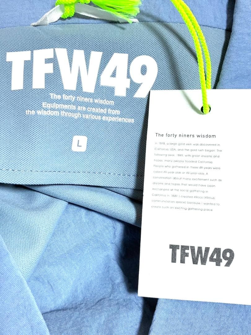 【フォロー割】限定1着 新品 TFW49 コンビネーションオープンシャツ L