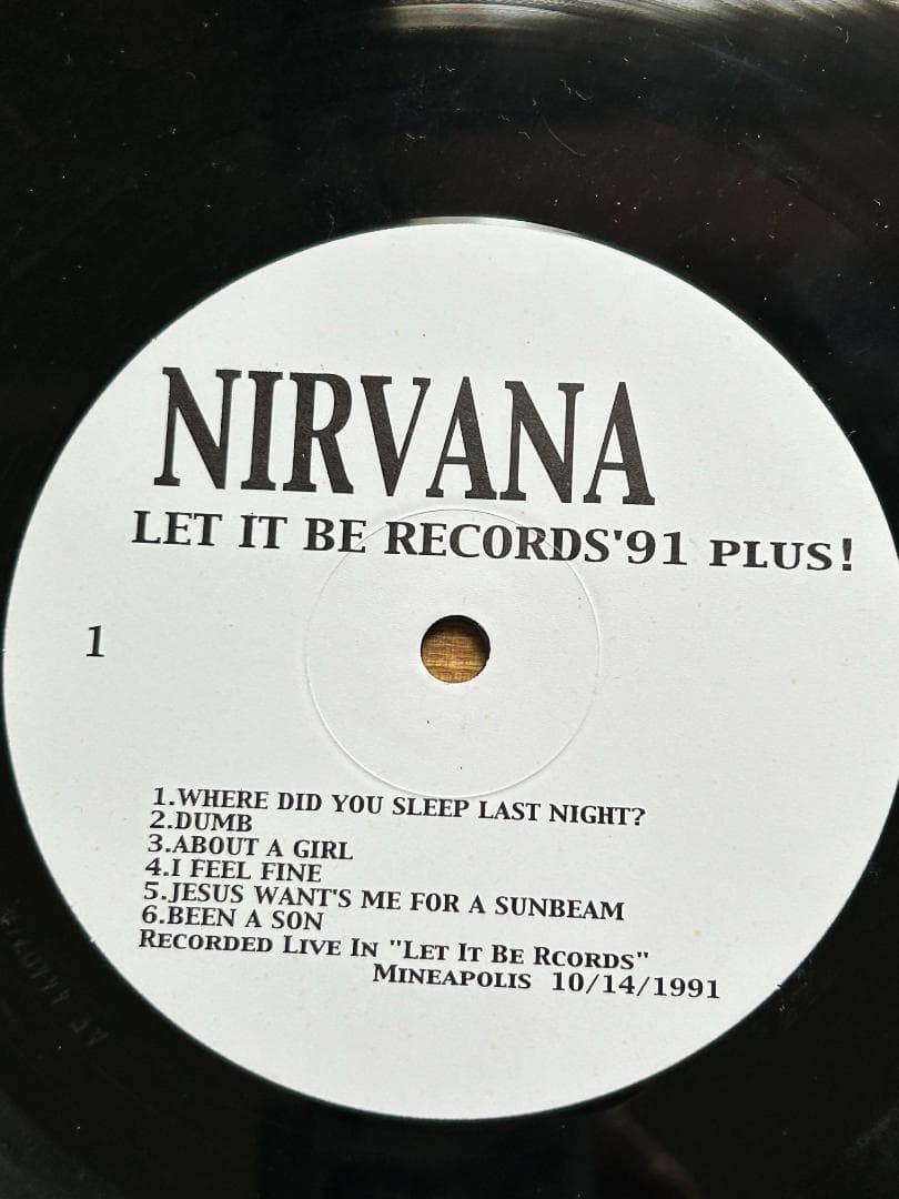 NIRVANA Let It Be Records '91 Plus レコード