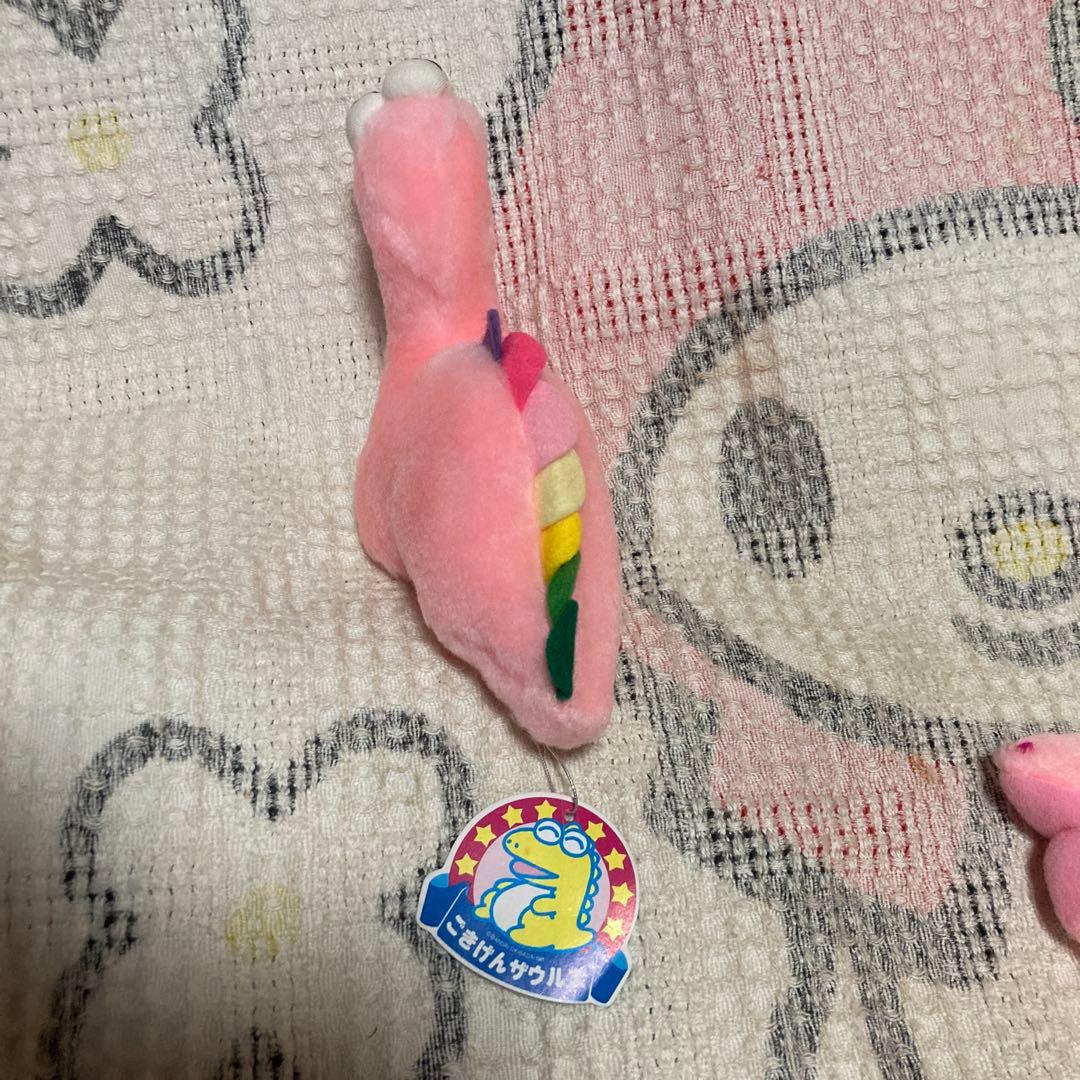昭和レトロ　バンダイ　ごきげんザウルス　プチアムール　ぬいぐるみ　2こ　②