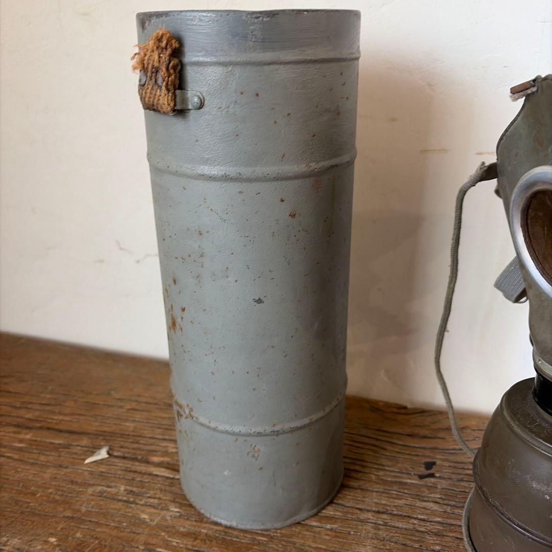 1938年　製造　ガスマスク　フランス軍　ミリタリー　第二次世界大戦