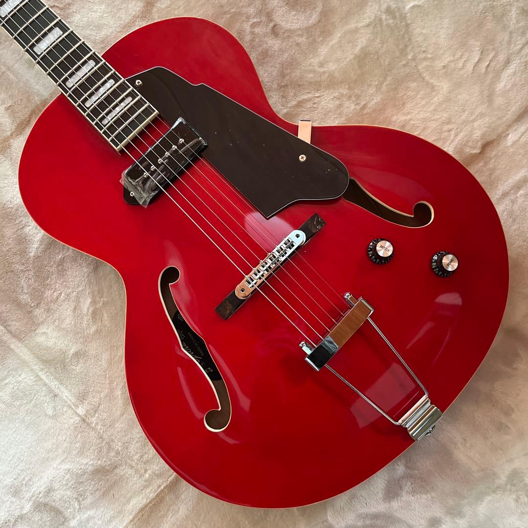 Grote フルアコエレキギター レッド