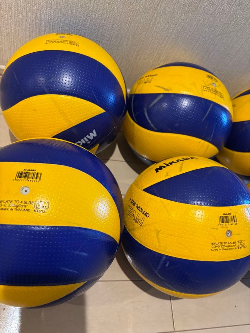 Mikasa バレーボール 6個セット　４号球　エコメルカリ便にて。