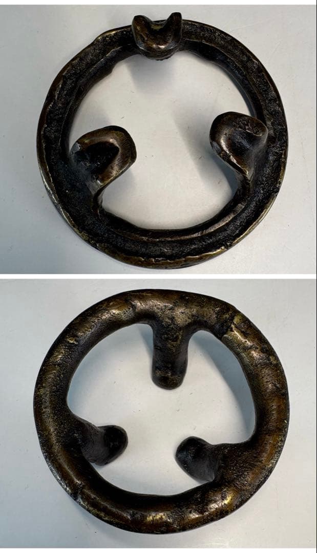 【中古品】唐銅七種蓋置USED〈税込・送料込〉