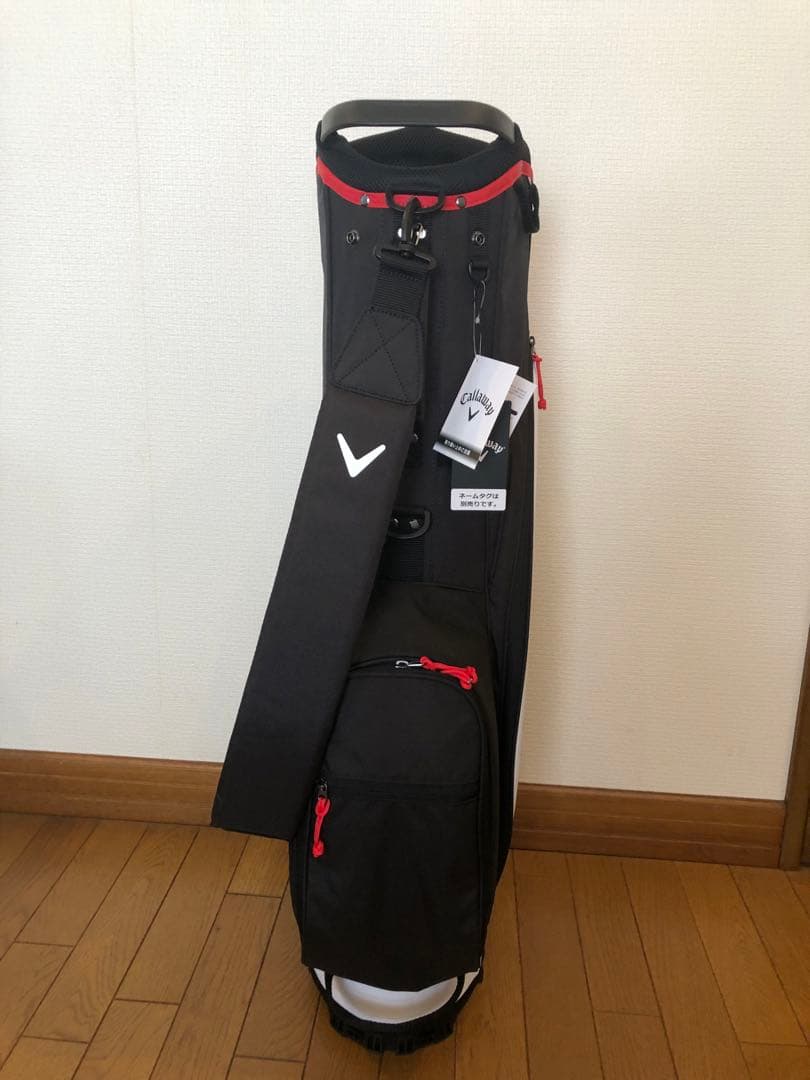 Callaway キャディバッグ 黒白赤