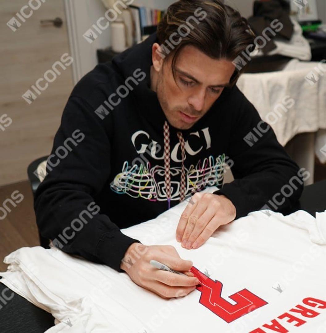 （最終値下げ）グリーリッシュ 直筆サイン入り イングランド代表 Tシャツ