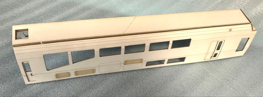 茶*碗様 鉄*号様 1/80　近鉄楽イメージ 3D前面＋パーツ＋レーザーカット側