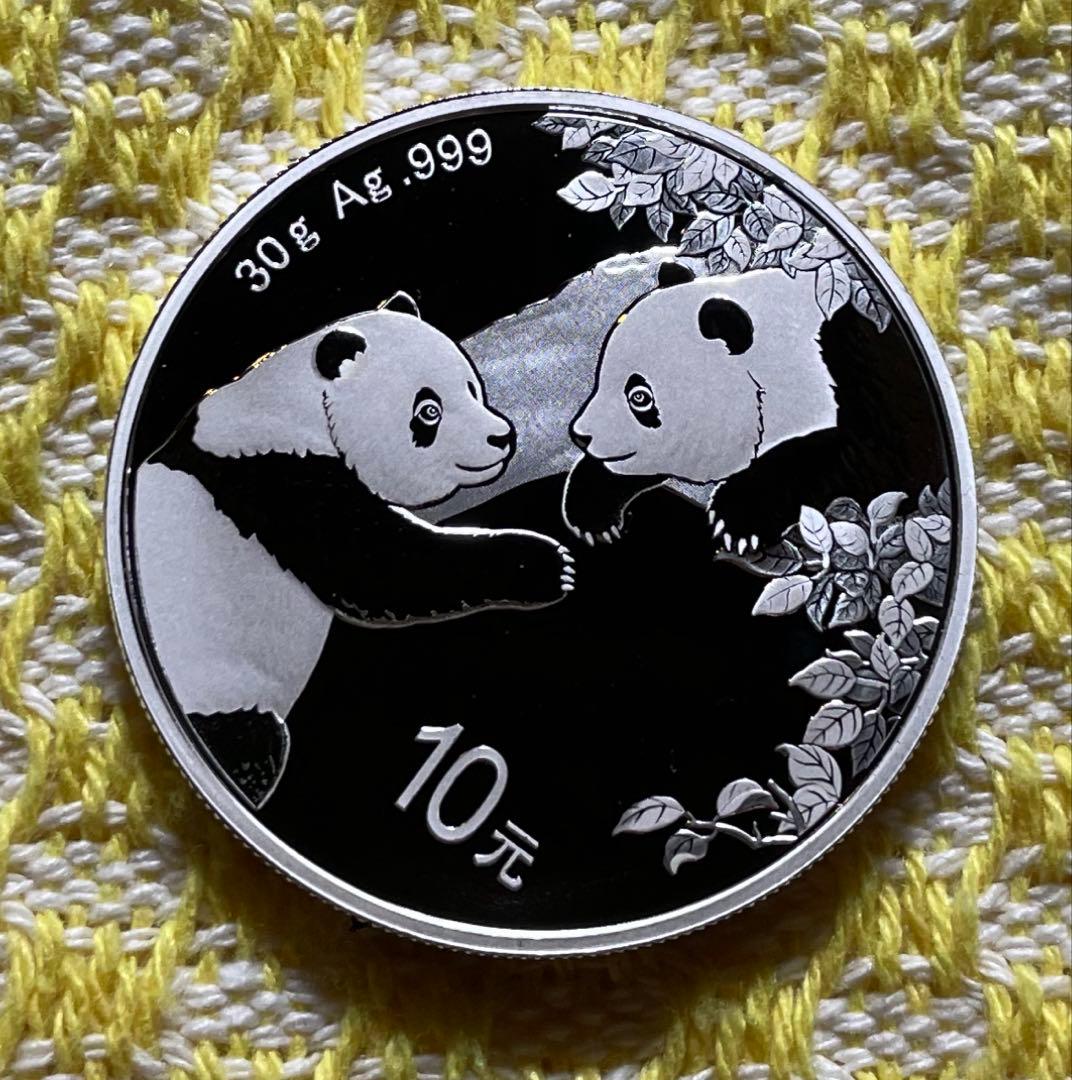 2枚セット　2024年 2023年 パンダ銀貨 30g×2 計2枚