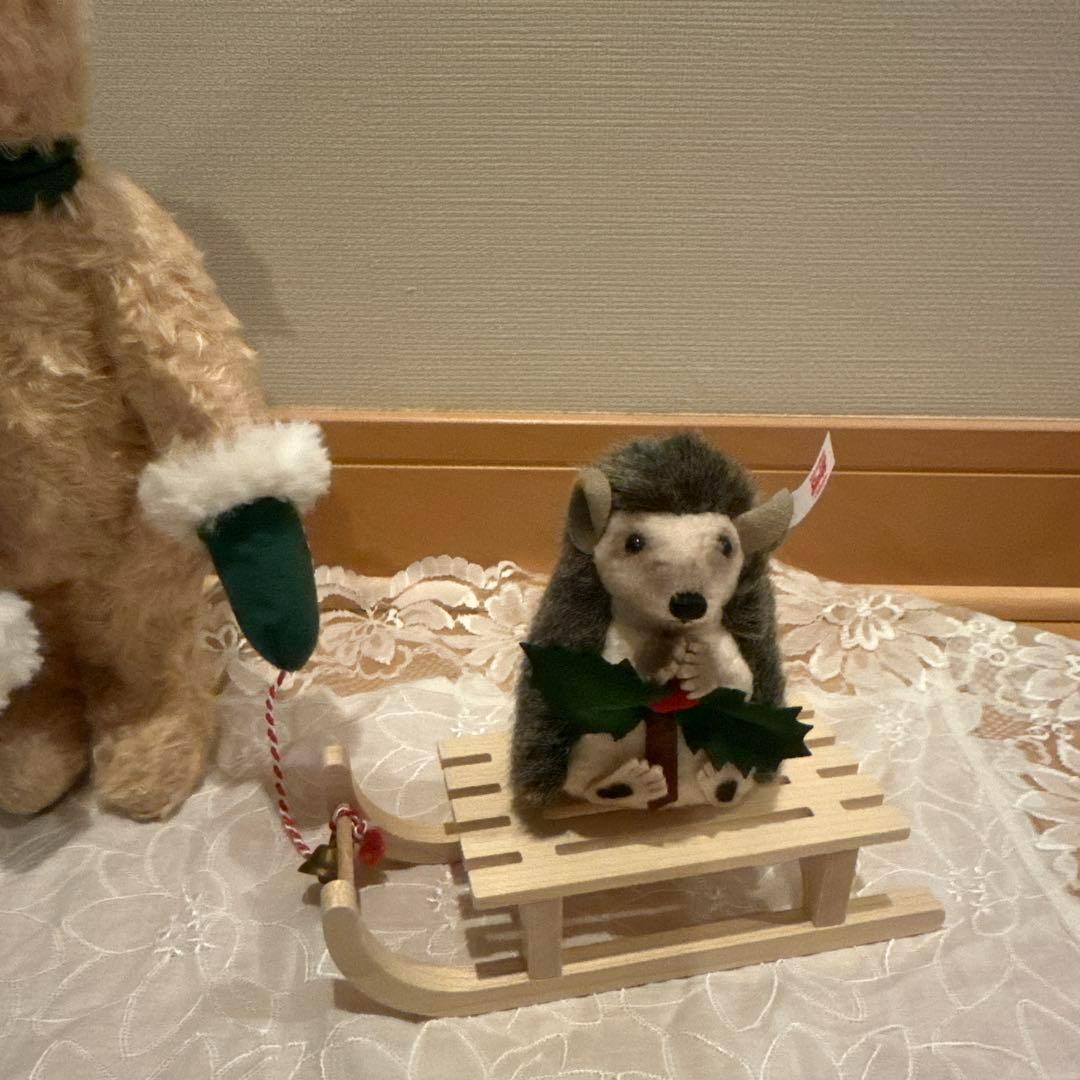 シュタイフ　Steiff テディベアとハリネズミ