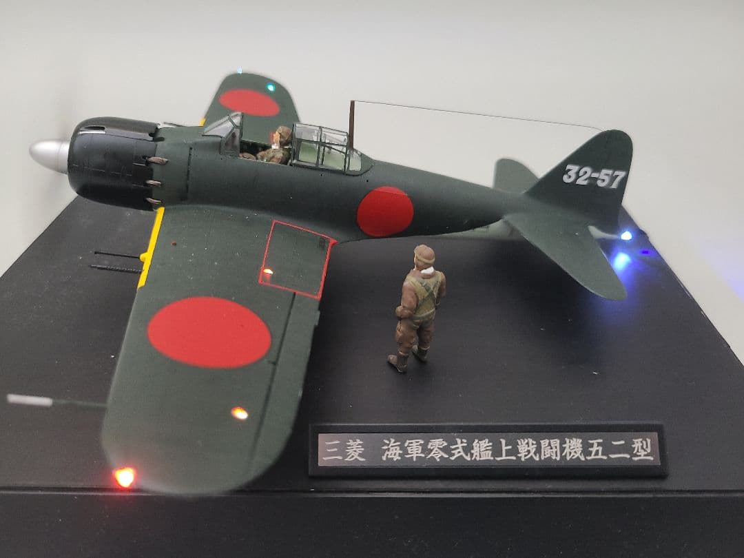 零式艦上戦闘機52型 リアルモーターライズ 完成品 タミヤ1/48 零戦