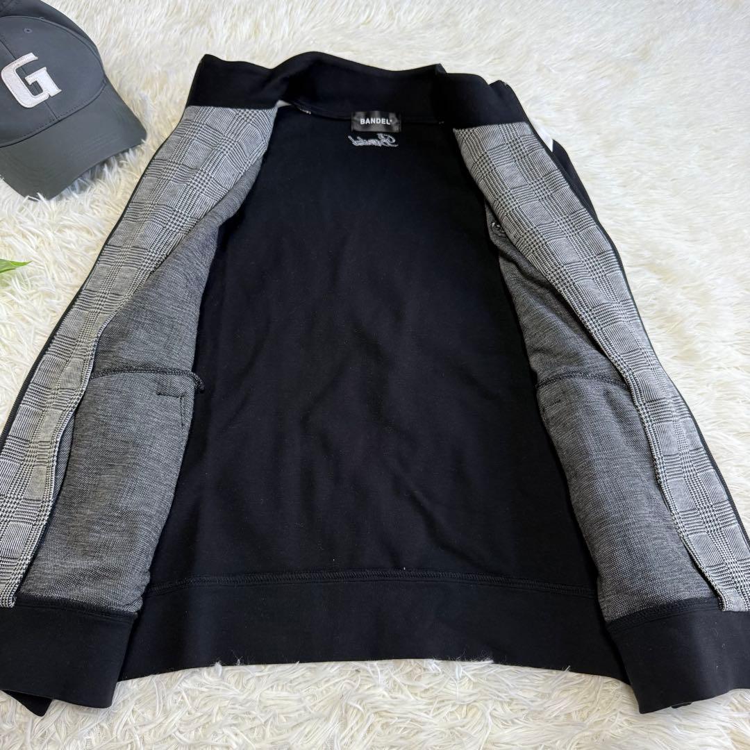 【バンデルゴルフ】美品 ジップジャケット グレンチェック Lサイズ メンズ
