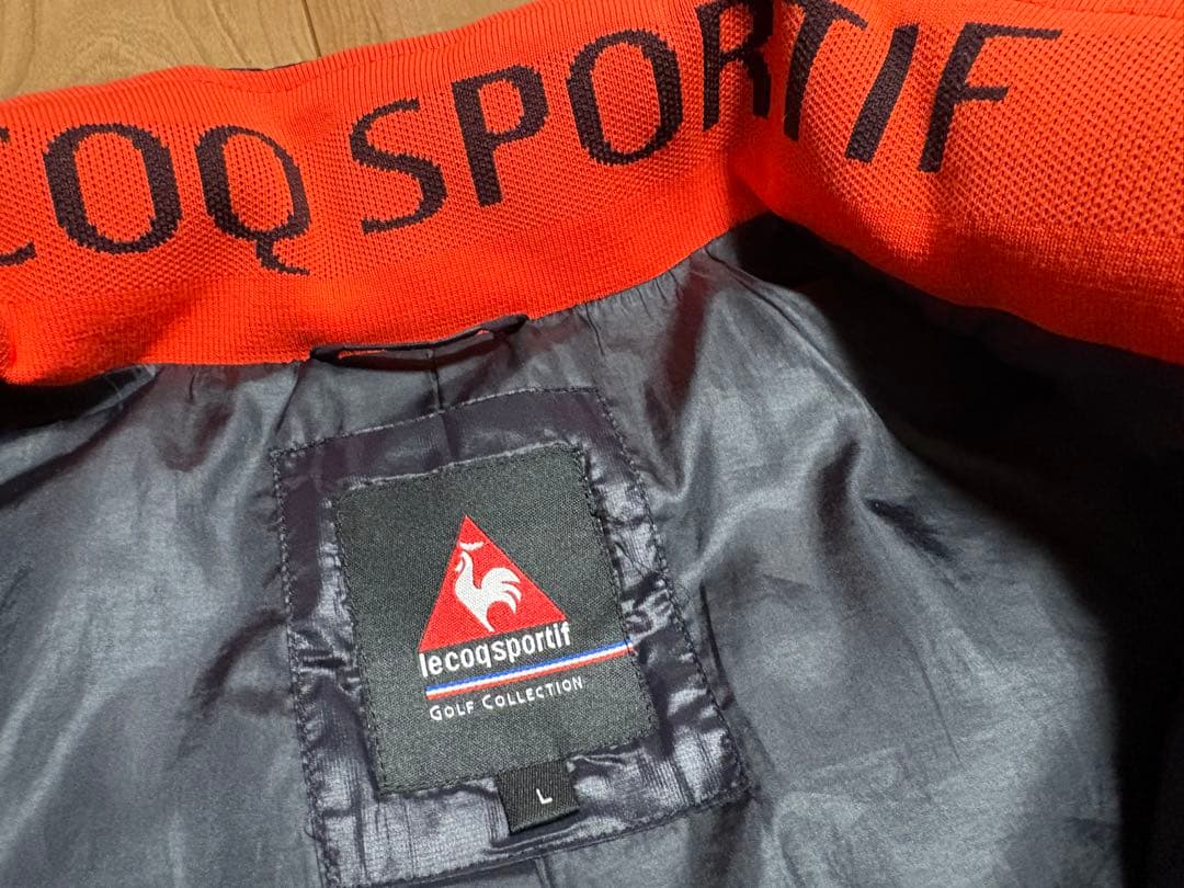 LE COQ SPORTIF ゴルフジャケット ネイビー/オレンジ