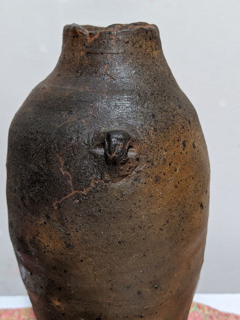 ♦珍物！時代物【在銘 古い焼締め】備前焼？コレクション 骨董品 アンティーク