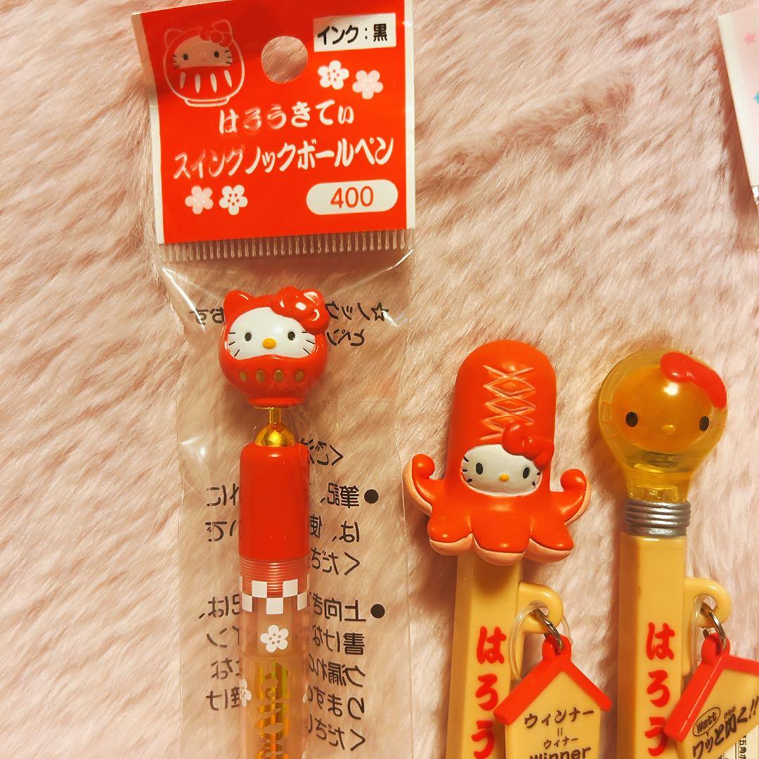 希少レア　ハローキティ　マスコット　ペンセット　平成レトロ　サンリオ