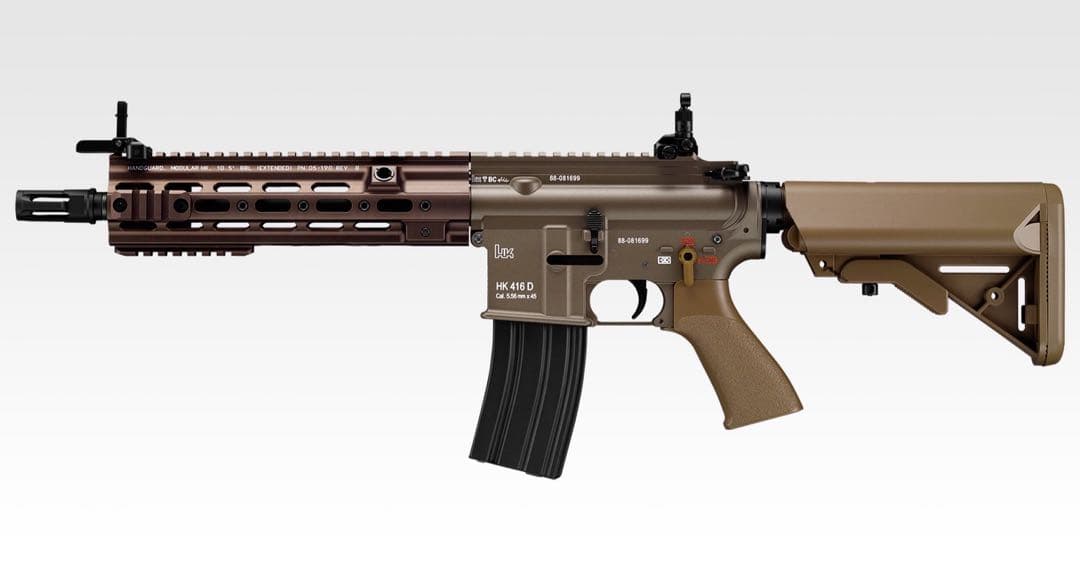 東京マルイ　次世代電動ガン　hk416スコープ、フラッシュ、充電器付き