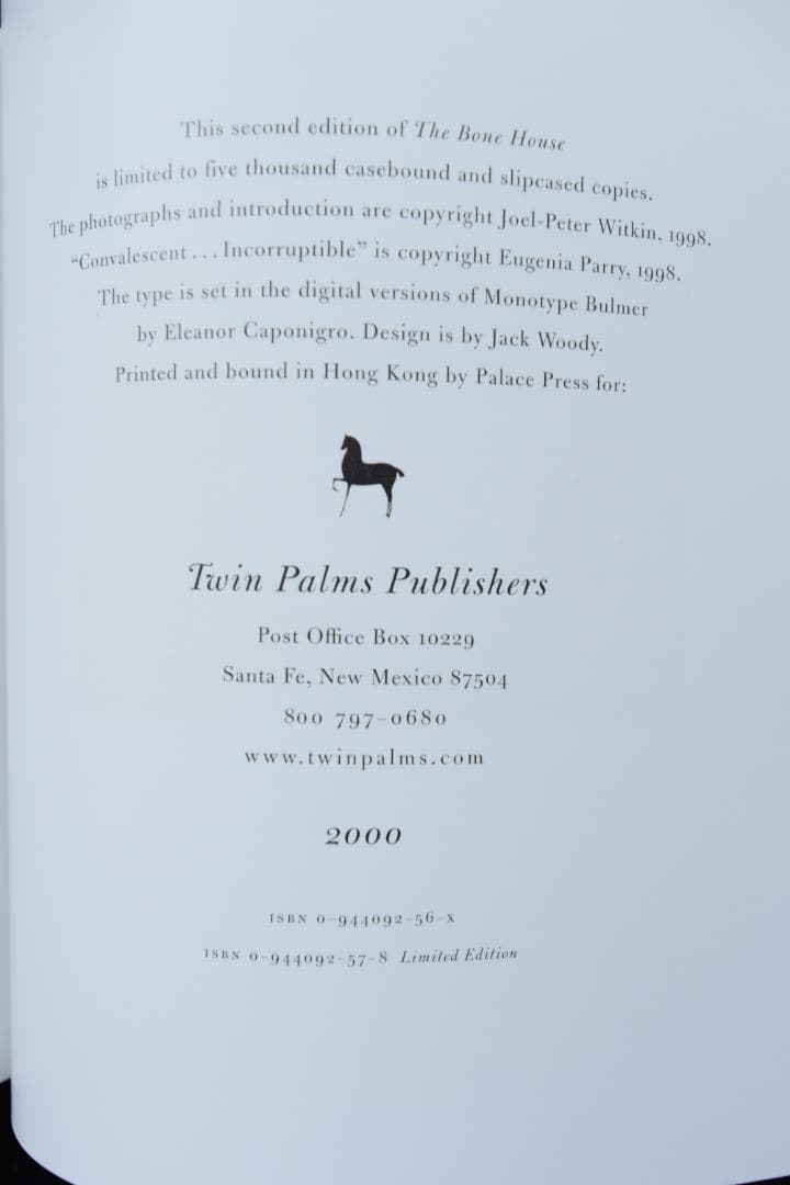 【The Bone House ：Joel-Peter Witkin 】★新品