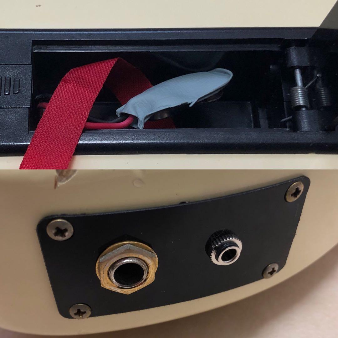 ZO-3C ホワイト アンプ内蔵ミニギター ヘッドフォン端子付き！！