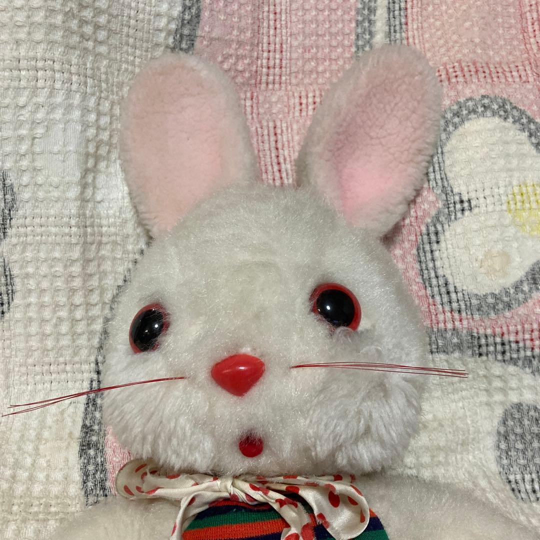 昭和レトロ　ヴィンテージ オリエンタルトーイ　うさぎ　ぬいぐるみ　中古品