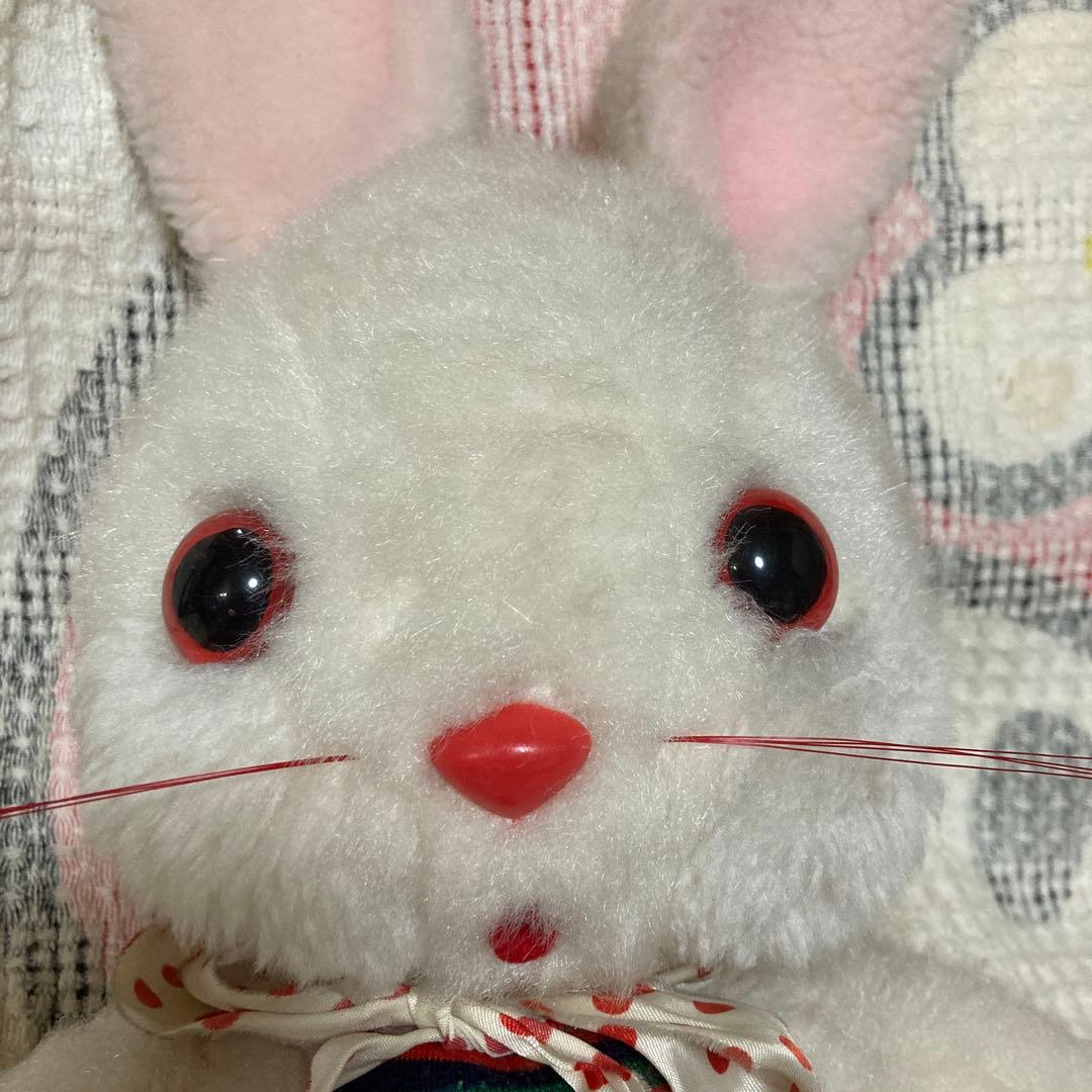昭和レトロ　ヴィンテージ オリエンタルトーイ　うさぎ　ぬいぐるみ　中古品
