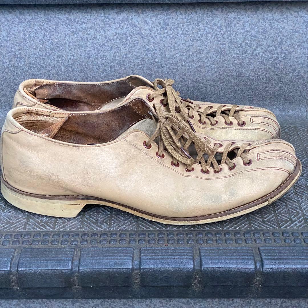 vintage HYDE 60年代頃？ ボウリングシューズ レザー 26cm相当