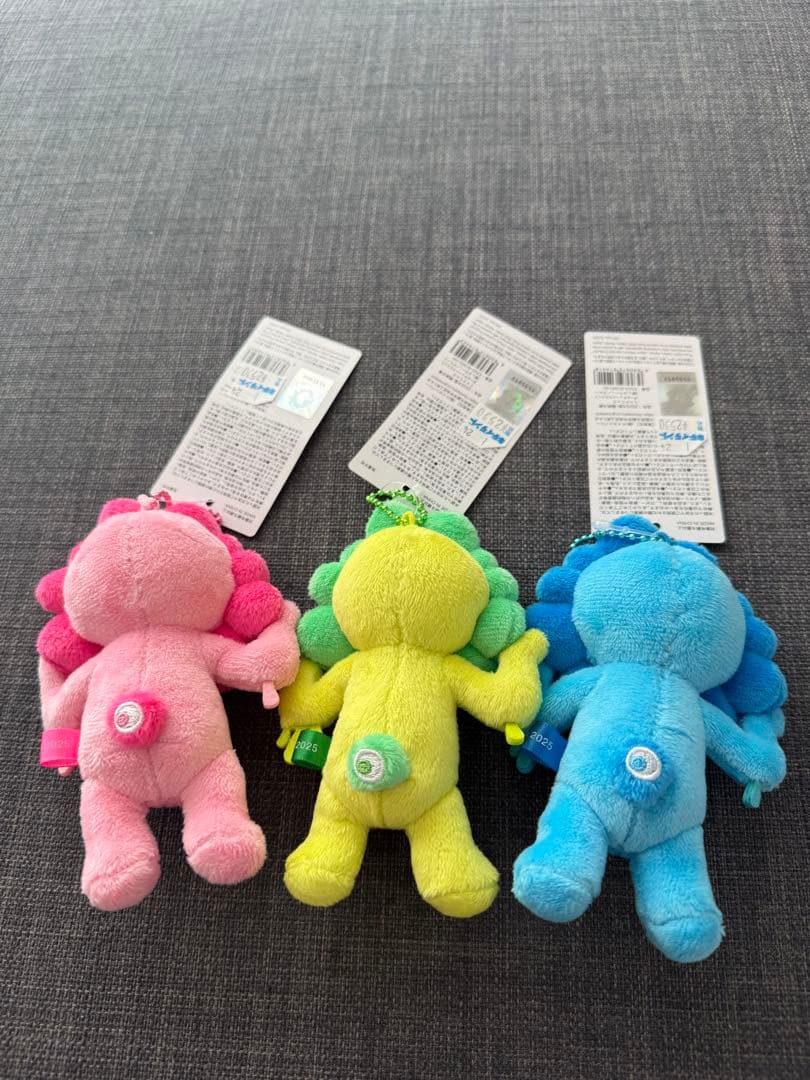 ミャクミャク推しカラーぬいぐるみボールチェーン3点セット