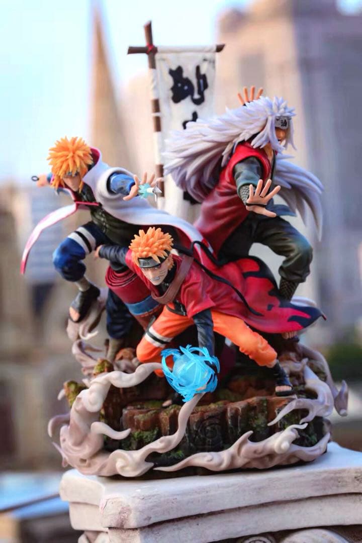 41cm NARUTO 自来也　波風ミナト　ナルト　フィギュア ガレージキット