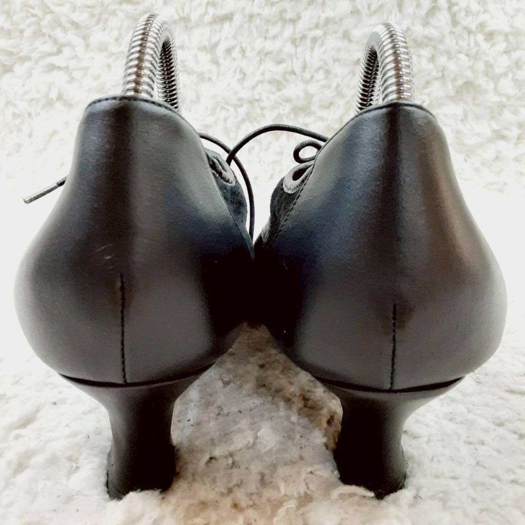 美品23.5㎝◎SUPADANCE 社交ダンスシューズ 黒 メッシュ 保存袋付き