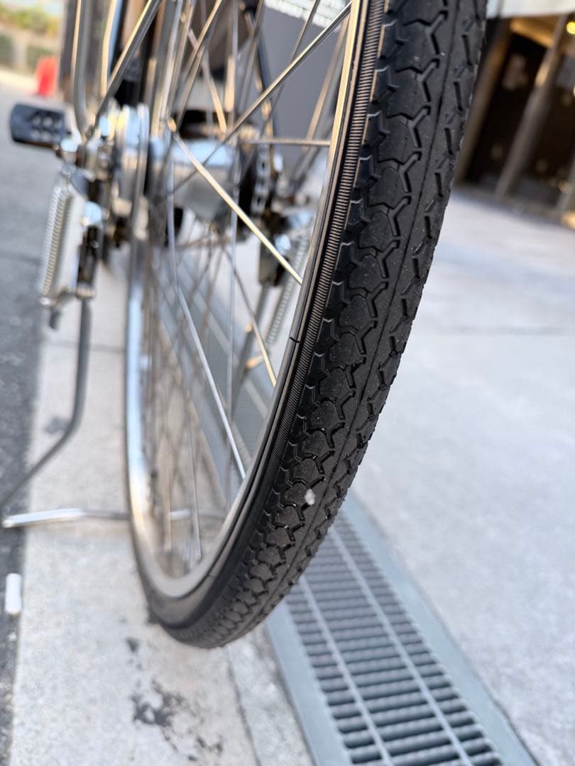 大阪府　Panasonic 電動アシスト自転車 ブラック　27インチ