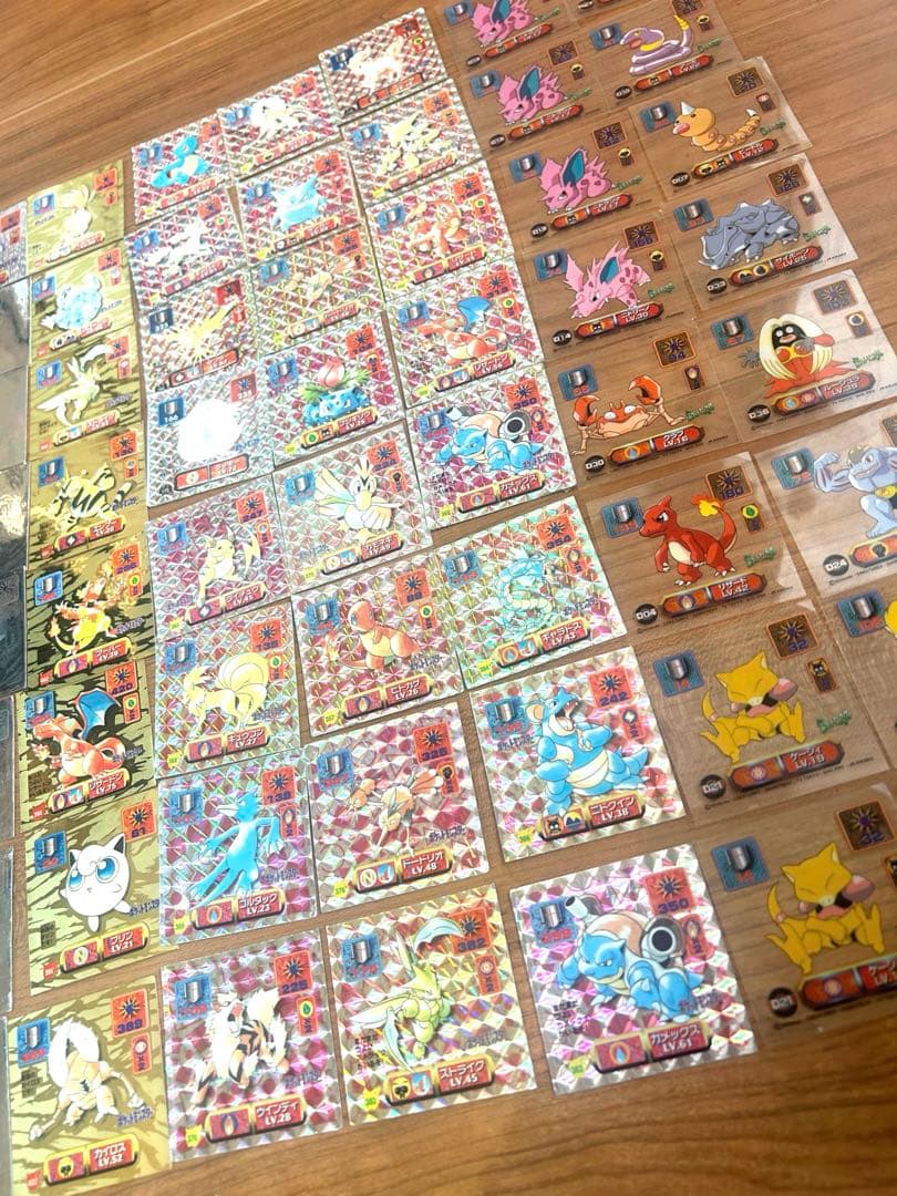 送料無料　即決　ポケモン 最強シール　まとめ売りセット 透明シール キラ 当時物