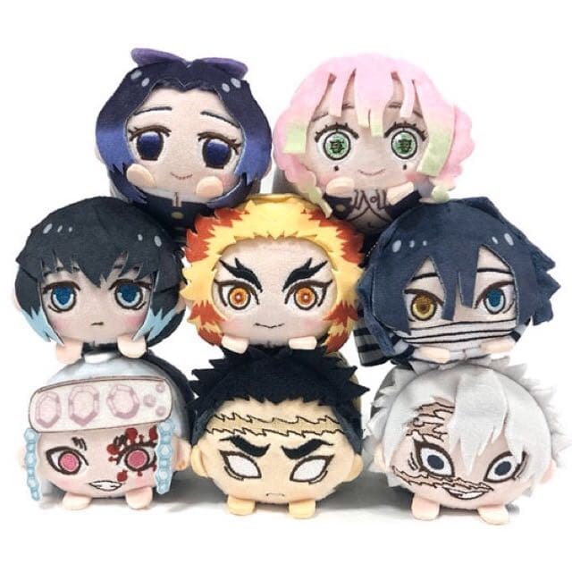 新品★鬼滅の刃【胡蝶しのぶ】もちころりん★ぬいぐるみマスコット★4点セット