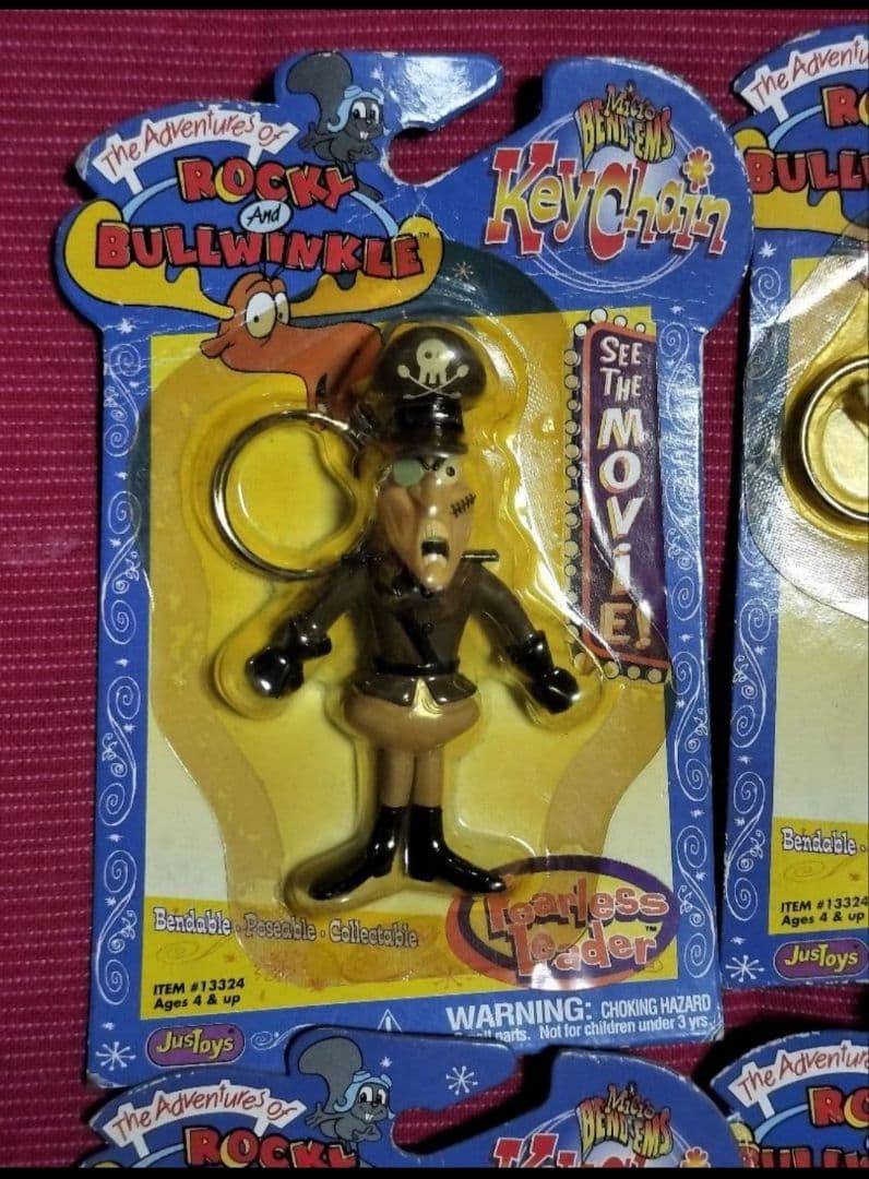 ヴィンテージトイ　ロッキーとブルウィンクルの大冒険　キーホルダー