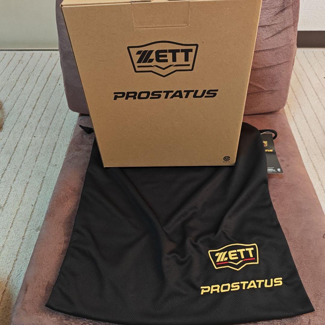新品!型付け済！ZETTプロステイタス　軟式オーダーキャッチャーミット