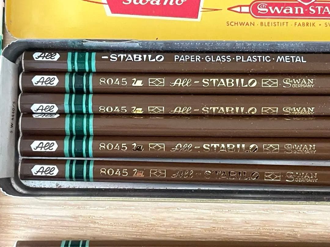 STABILO ALL 8045 鉛筆 ブラウン 1ダース 1950s 60s