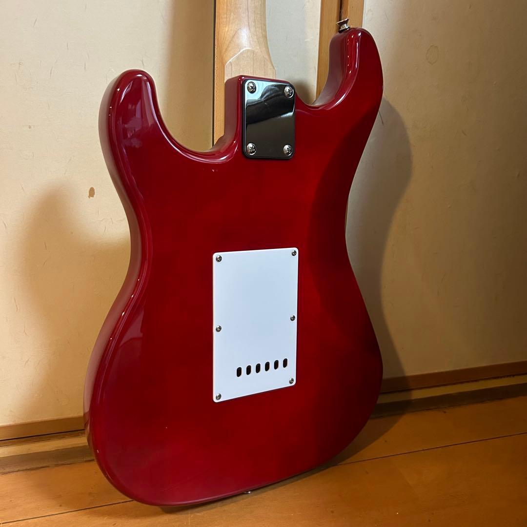 【美品】BUSKER'S ストラト HSS フレイムレッド エレキギター
